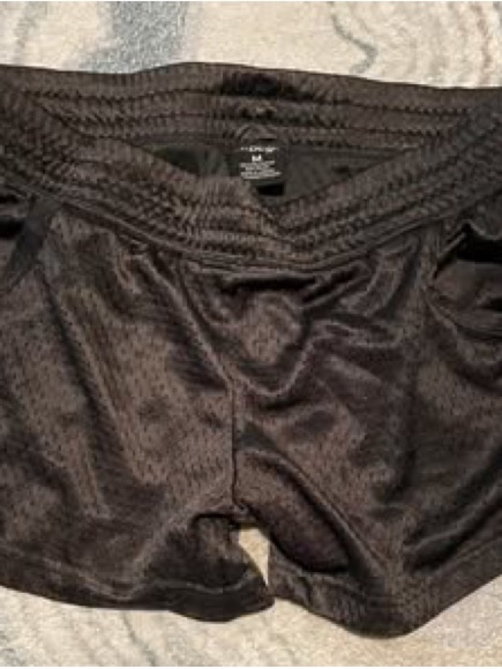 Women’s Black Athletic Mesh Shorts